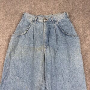 Lee Pleated Jeans Womens 11 Med High‎ Rise Acid Wash Tapered Leg Vintage 90s 80s